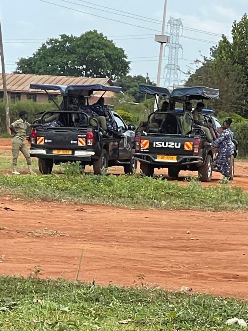 HEBobiwine's tweet photo. The police and military have this morning deployed heavily and blocked our mobilisation activities in Nakasongola District, claiming that   we did not follow guidelines yesterday. They have also deployed the military everywhere on the road towards Nakasongola. We know the real reason they're doing this is because of the momentum our revolutionary message is gaining everywhere we go! Certainly Buikwe spoke very loudly yesterday and the regime is in panic mode. WE SHALL OVERCOME.