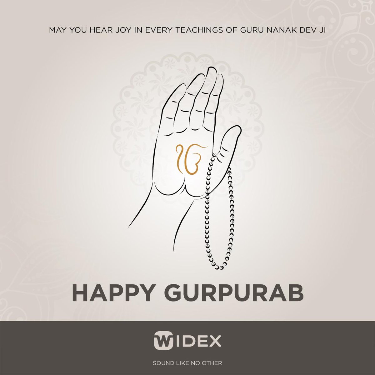 IndiaWidex's tweet photo. On the sacred occasion of Gurpurab, we at Widex wish everyone a joyous and serene Guru Nanak Jayanti filled with peace and blessings.🙌🏻✨.

🌐 - https://t.co/FYkQMQcq4V
📞 - +91-9650179292

#Widex #WidexIndia #GuruNanakJayanti#DigitalHearingAids #WidexHearingAids https://t.co/FU9LC9x1jy