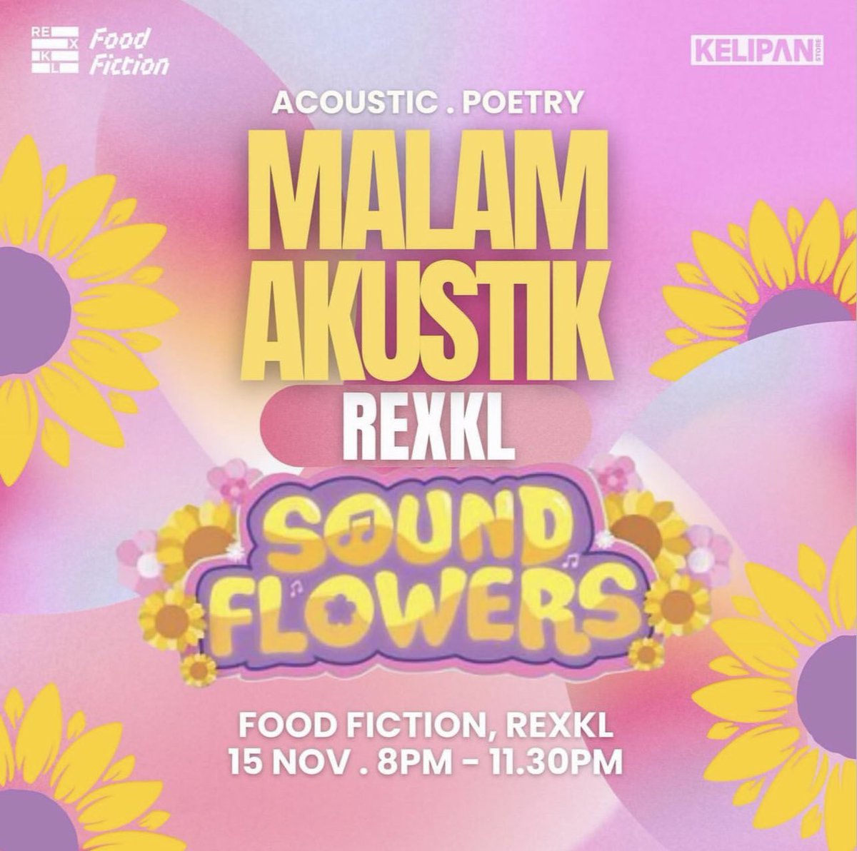 kaypohmedia's tweet photo. What’s happening in Klang Valley this weekend!

Malam Akustik RexKL : Soundflowers
📍RexKL

Beli Jiwa 
📍Central Market

Pestapeople Carbootsale
📍Wide Space Mont Kiara

Media Solidarity Festival
📍GMBB

#kaypohevents https://t.co/hvK1H6Zj2N