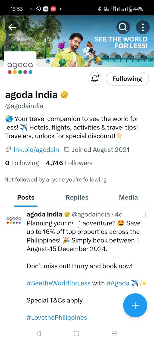 anupriyasoni's tweet photo. @agodaindia I already follow you. Where is the message box to initiate? https://t.co/w2dnKMHClt