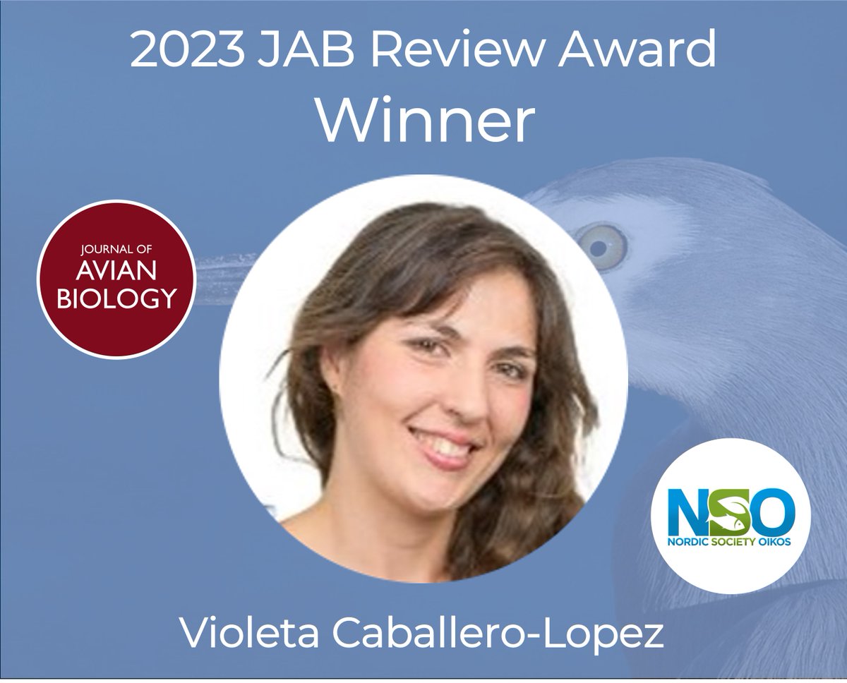 J. of Avian Biology (@avianbiology) on Twitter photo CONGRATULATIONS to <a href="/VioJagger/">Violeta Caballero-Lopez</a> for winning the 2023 JAB Review Award with her review on the current state of migration genetics 🏆🎉 CONGRATULATIONS to <a href="/VioJagger/">Violeta Caballero-Lopez</a> for winning the 2023 JAB Review Award with her review on the current state of migration genetics 🏆🎉