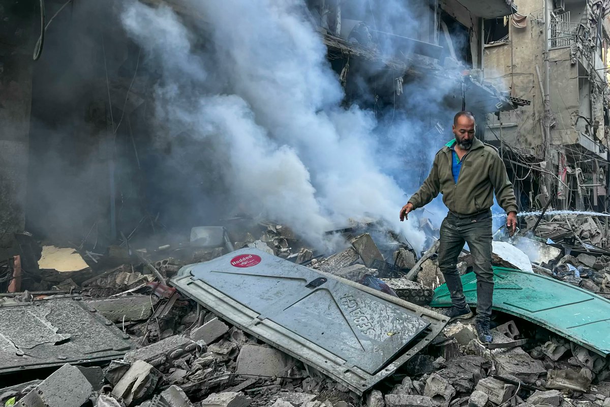 Aftermath of Israeli strike on Lebanon Beirut’s Ghobeiry area.

🔴 LIVE updates: aje.io/n2oc9l