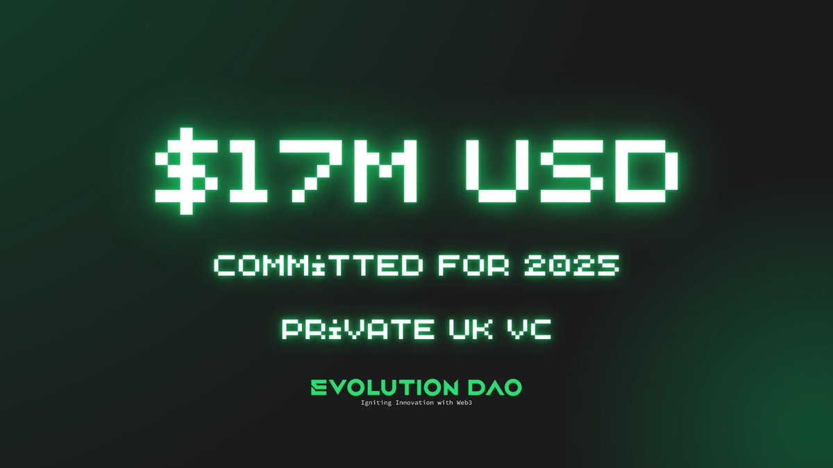 Evolution_DAO's tweet image. We’re thrilled to announce a $17M USD commitment for 2025 from a Private UK VC! 🌍 Evolution DAO is ready to ignite innovation in the Web3 space and fuel groundbreaking projects.

Stay tuned for more on what’s coming! 🔥 #Web3 #VC #Funding #Innovation #EvolutionDAO