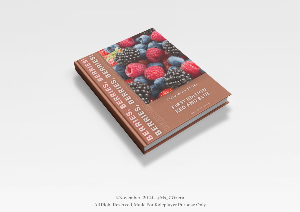 ⠀  
⠀  
Buku ‘Berries, Berries, Berries! First Edition - Red and Blue’ karya Cassia Beranice Ozera merupakan syarat ujian Herbology untuk tingkat satu hingga lima.

Balas cuitan ini dengan laman akhir sebagai konfirmasi pemesanan.
⠀
⠀