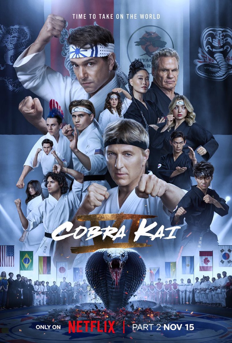 spideymoons15's tweet photo. in honor of cobra kai part 2 and golden hour part 2 dropping on the same day, here is a thread of cobra kai characters and who i think their ateez bias is🧊🥋🧵 https://t.co/r8TOUnp6nm