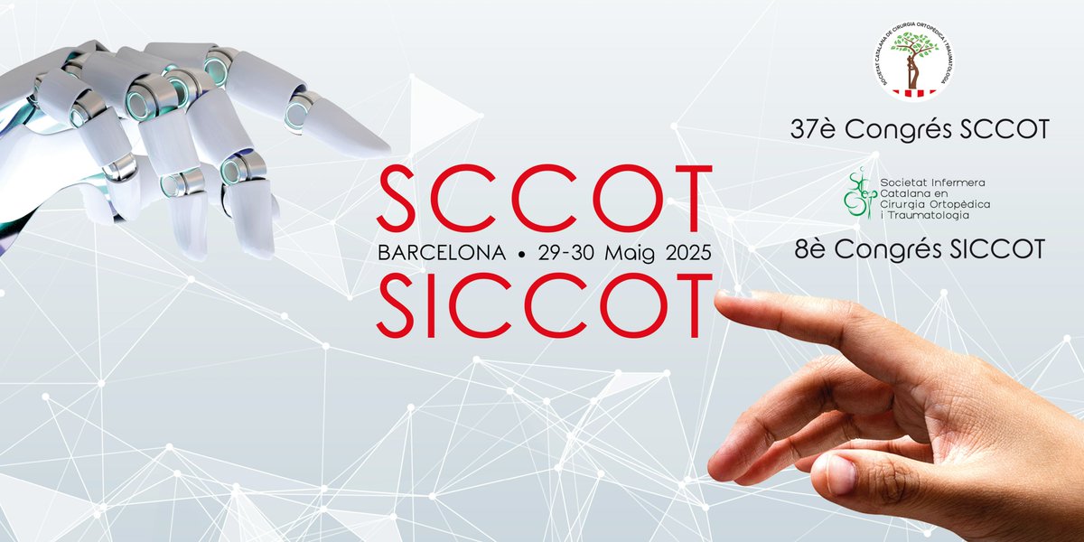 📅 Reserva la Data!

✨ El 37è Congrés de la SCCOT es farà a la Facultat de Medicina de la Universitat de Barcelona els dies 29 i 30 de maig de 2025! 

Un punt de trobada per a professionals de la COT, amb un enfocament especial en la innovació i la tecnologia mèdica.

#SCCOT2025