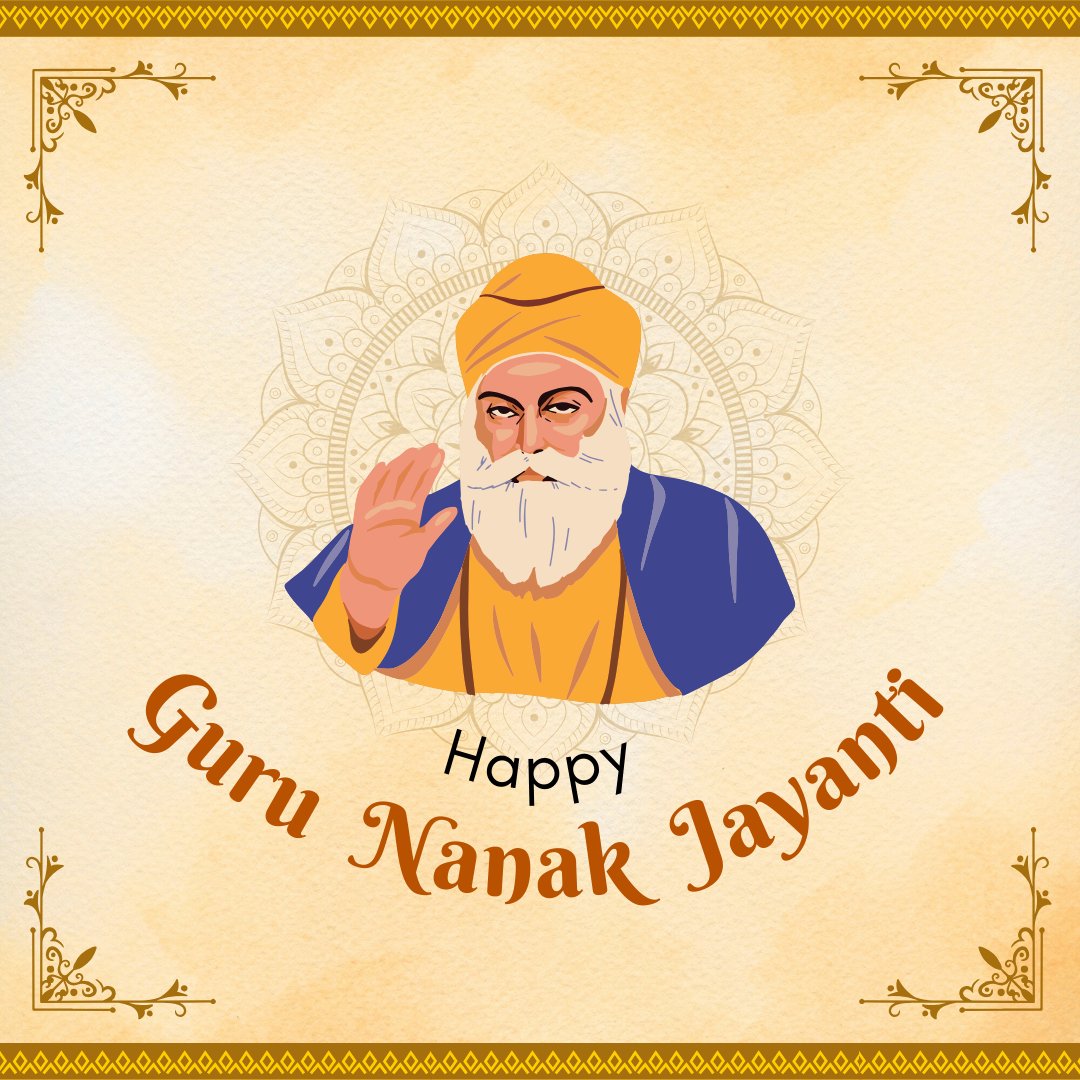 seo_webmaestro's tweet photo. Happy Gurpurab!  May Guru Nanak Dev Ji’s teachings inspire us to lead lives filled with kindness, humility, and truth. #Gurpurab #GuruNanakJayanti #SEOWebMaestro  #gurupurb2024 #birthday555 #SikhHeritige #satnamwaheguru https://t.co/T2y7HTwW1Y