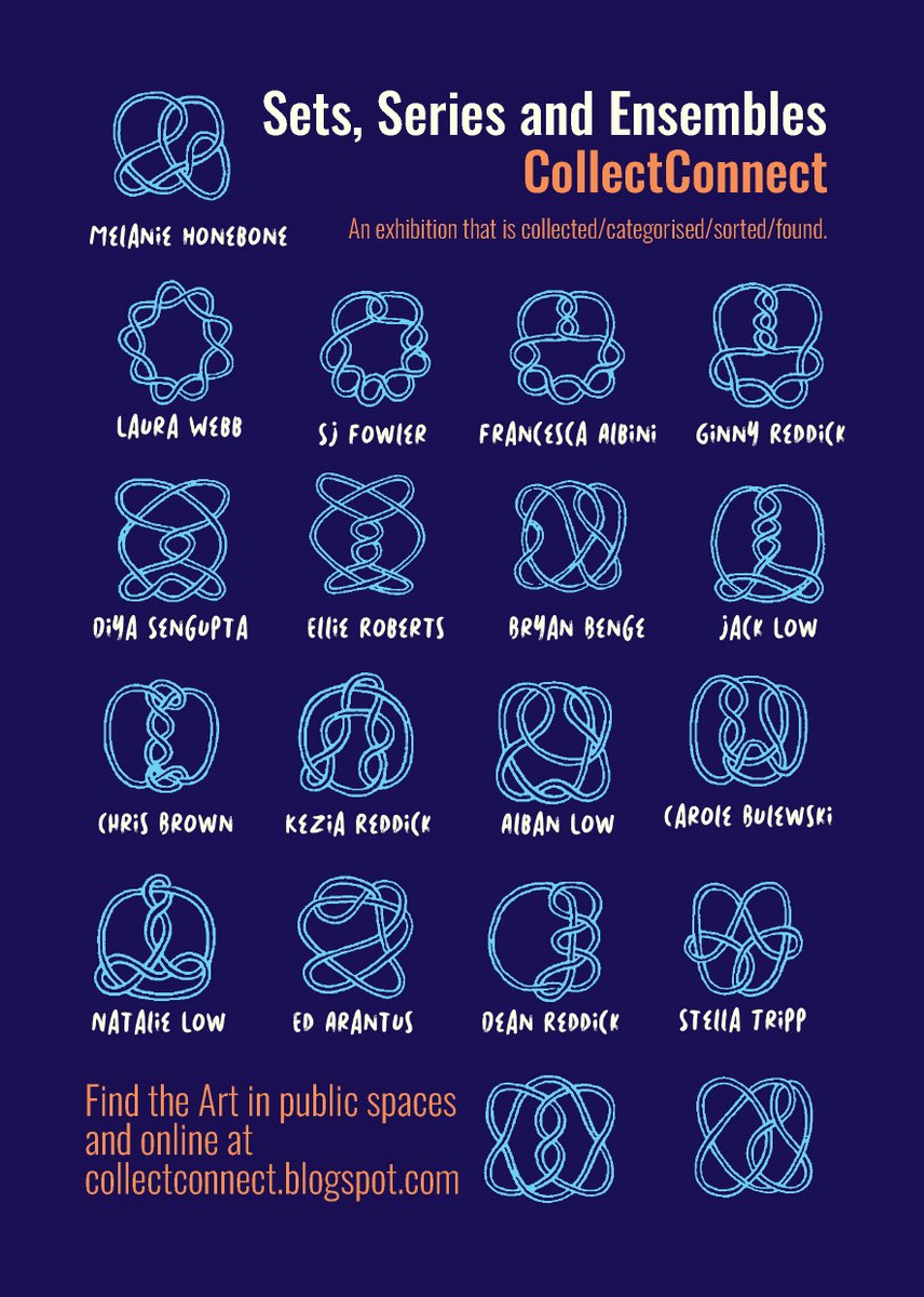 Next week we launch a new CollectConnect Public Art exhibition, Sets, Series and Ensembles. Artworks and writing will be posted daily here, and on our website, with Art placed out in public for people to discover. Hope you enjoy it.