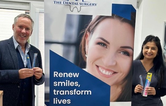 easuffolktories's tweet photo. Cllr Mark Jepson, Ward member for Eastern Felixstowe visited the Brook Lane Dental surgery in Felixstowe where he met the owner, dentist Dr Varsha Tulse to learn about the surgery’s Tooth Fairy days for children which he contributed to through his Enabling Communities budget https://t.co/xA3Fzgy6Fg