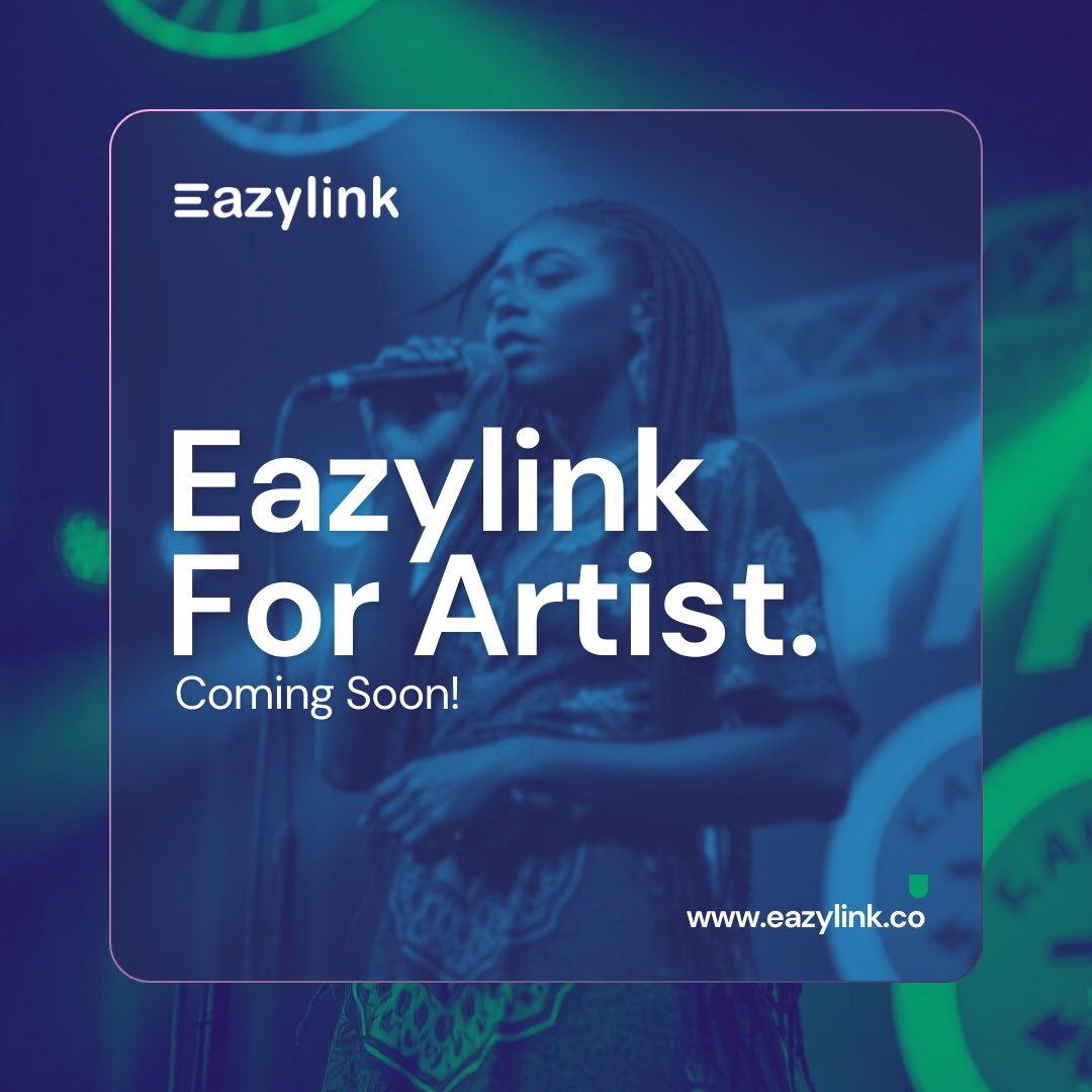 Eazylink_'s tweet photo. EazyLink for Artists: Coming Soon!

Link to top platforms, showcase music, and collect payments all in one tap. Promote tracks, share tour dates, and connect with fans effortlessly.

#EazyLinkForArtists #MusicNetworking #DigitalCards #ArtistsElevated #NewWayToNetwork https://t.co/VuwsKL5mhd