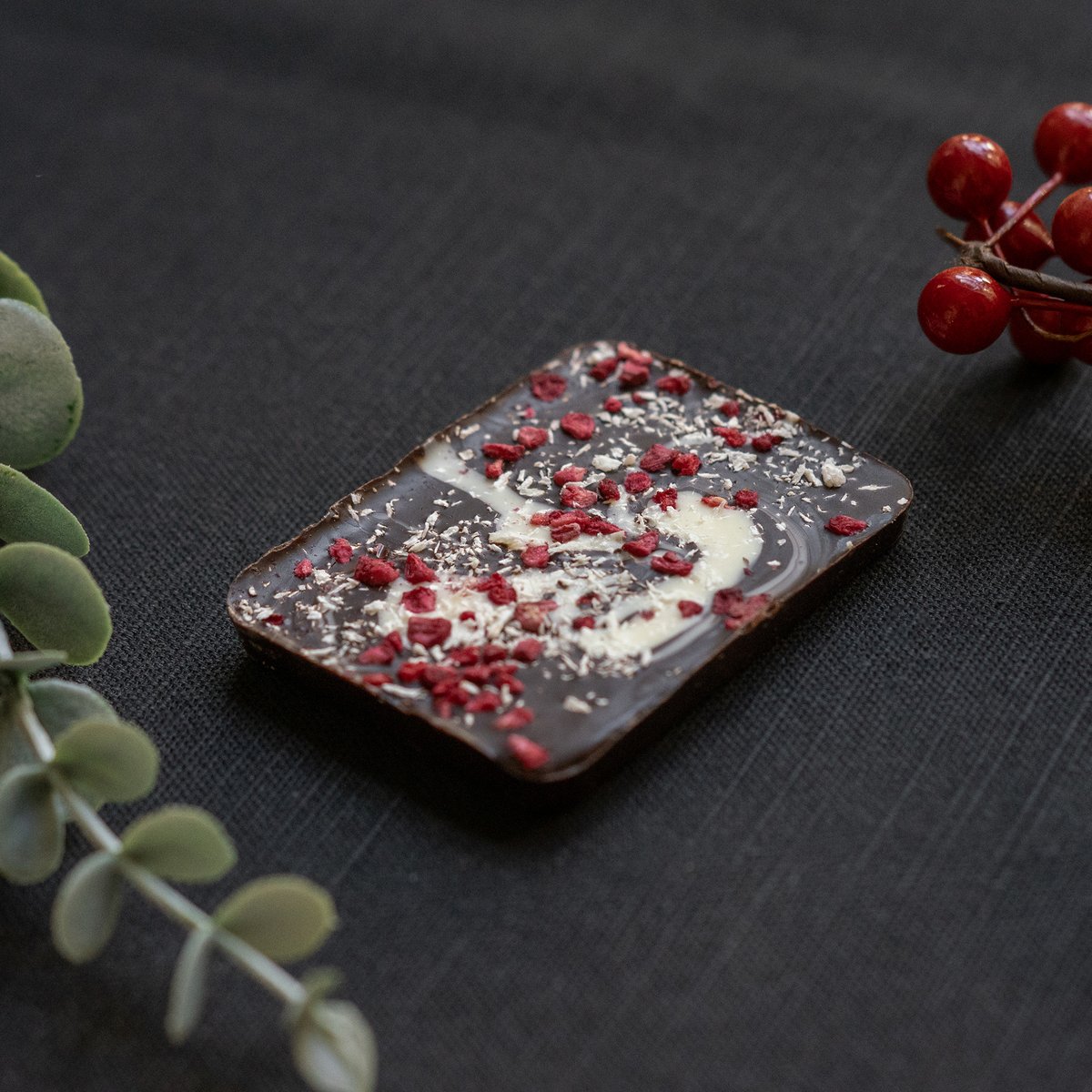 The delicious taste of Raspberry &amp; Coconut combines in this gorgeous mini bar. Part of our Mini Festive Chocolate Bars, the tasty treat makes for a perfect Christmas gift.

Available online at houseofdorchester.com.