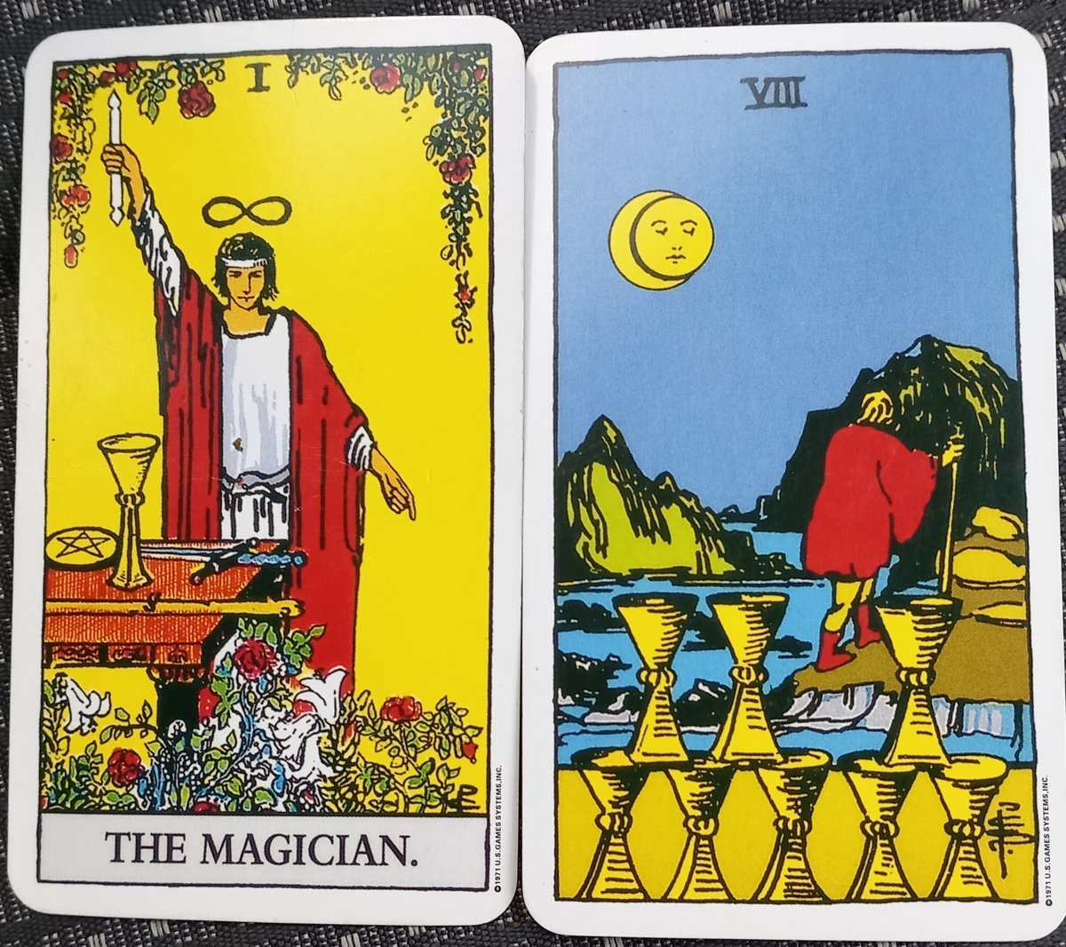 mysticjames1111's tweet image. 15/11/24
The #Magician 
8 of #Cups
You&apos;re very #capable of starting a new chapter in your life.
You&apos;ve developed emotionally to the place where you can do this successfully.
However, it&apos;ll be necessary to leave people and places behind.
You can do it!
Rider Waite #Tarot