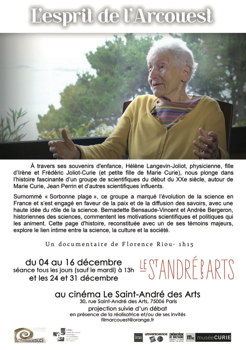 L'esprit de l'Arcouest : sortie le 4 décembre au Saint André des Arts, Paris
Documentaire de Florence Riou
youtube.com/watch?v=QhDunT…