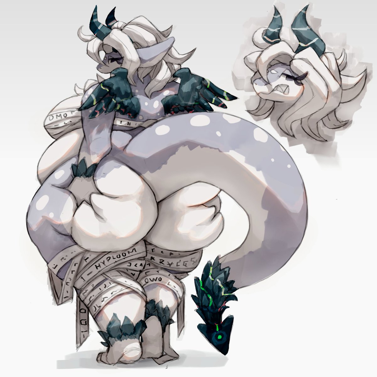 Demon squish, Gwyneth hasn't gotten the whole "smiling for your portrait" thing down yet lol