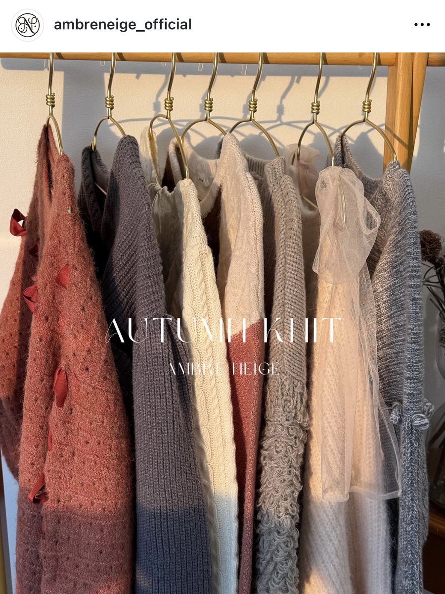 ambreneige1's tweet image. 【Ambre Neigeお洋服1年分プレゼント】
流行りに便乗！新作あげちゃいます🎁
X固定ポストから、皆様のご応募お待ちしております˚✧₊⁎