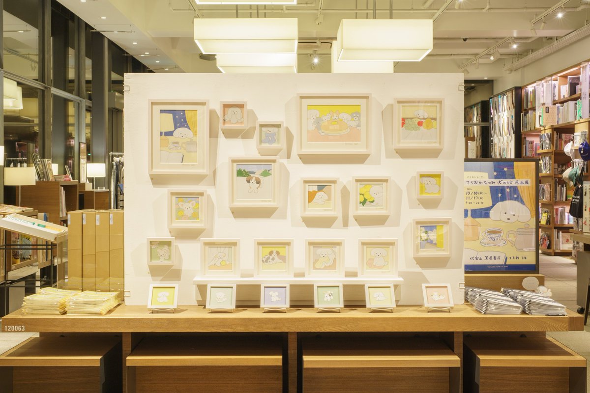 11月17日(日)まで、代官山蔦屋書店で個展を開催しています🐶🖼️ 2024年10月30日～11月17日 9:00-22:00 ※最終日20時まで 