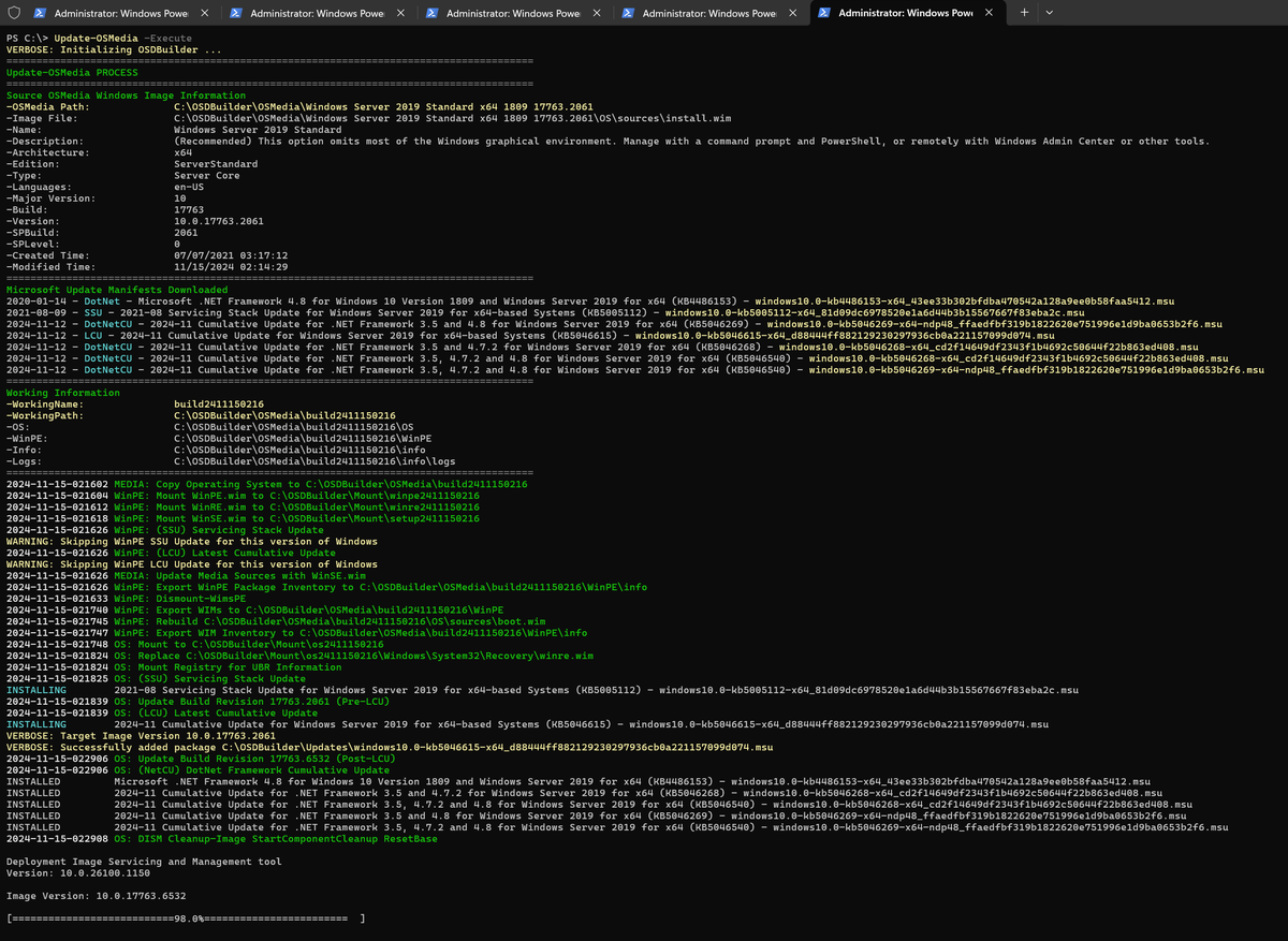 SeguraOSD's tweet image. Not sure what's happening here @miketerrill 
#OSDBuilder Phoenix Edition?