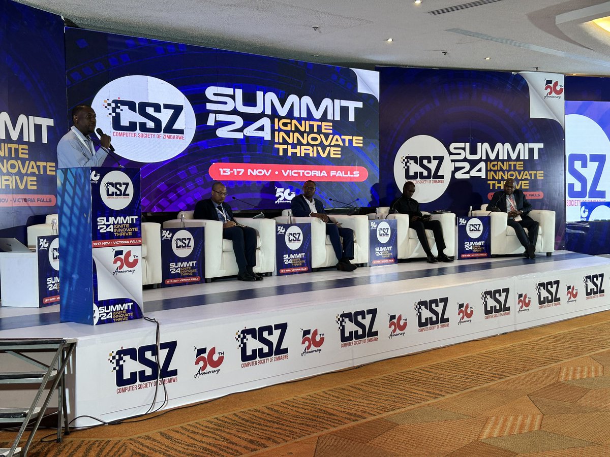 Techzim's tweet photo. It got a little heated when we had Liquid, Econet, Aura and Potraz on stage and the conversation inevitably got to data costs and rural connectivity #CSZSummit2024 https://t.co/5xObMTtPbC