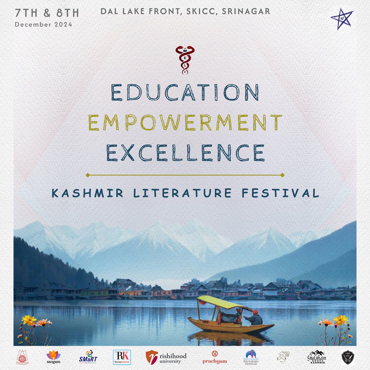kashmirlitfest's tweet photo. #Srinagar awaits the most Intellectually enriching festival, amidst the most enchanting landscape &amp; amongst the most August congregation.

Mark your calendar.

#KLF2024 #KashmirLitFest https://t.co/zANCScwnZ9
