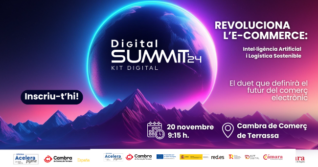 CambraTerrassa's tweet photo. 👥📝La segona cimera digital de #CambraTerrassa analitza la transformació de l’e-commerce amb les tecnologies emergents i el repte de la logística sostenible.

📅Dimecres, 20 de novembre de 9:15 a 13.30 h.

Llegeix la notícia 👇https://t.co/aFusKU5qmu https://t.co/0bHn1GYRt6