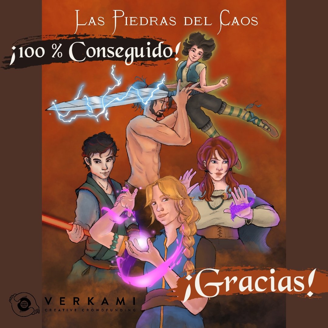 Shanaide89's tweet photo. ¡Conseguido!
🎊🎊🎊

Gracias de corazón ❤️ a todos y cada uno de los mecenas, también de quienes nos han apoyado difundiendo, compartiendo, haciendo post, reels... ¡Gracias!

Sois increíbles ⭐ La saga de Las Piedras del Caos continúa y el tercer libro ya es una realidad 🔥 https://t.co/LqdToZYguf