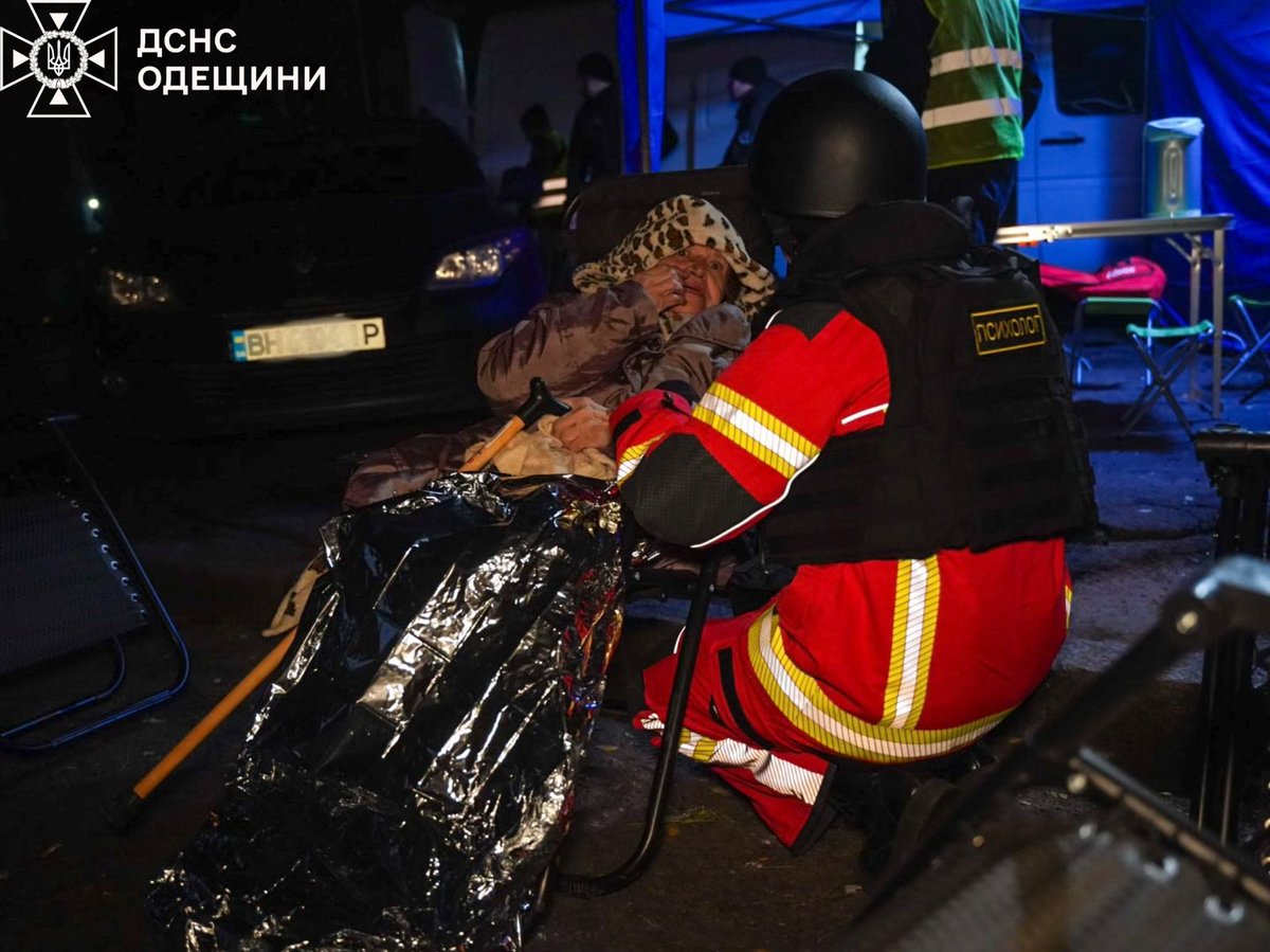 ZelenskyyUa's tweet photo. Russia does not stop shelling Ukraine, terrorizing our regions, peaceful cities, and communities. Over the past 24 hours, the occupiers have been shelling the Donetsk region—where a drone strike claimed one life—along with Dnipropetrovsk, Zaporizhzhia, Mykolaiv, Kharkiv, Luhansk, Kherson, Sumy and Chernihiv regions, using artillery, drones, and guided aerial bombs.  

Last night, Odesa suffered a combined massive attack involving missiles and drones. Residential buildings, a heating main, an educational institution, and a church were damaged. The port area was also hit. Tragically, one person died because of terror, and ten others were injured, including two children. Assistance is being provided to everyone in need. I am grateful to everyone involved in rescuing our people and eliminating the consequences.

We are constantly defending ourselves against such Russian attacks, and we constantly need effective protection from this terror. We keep repeating that Ukraine needs more air defense systems, the capability to destroy means of terror on enemy territory, defense packages, and increased sanctions pressure on Russia.