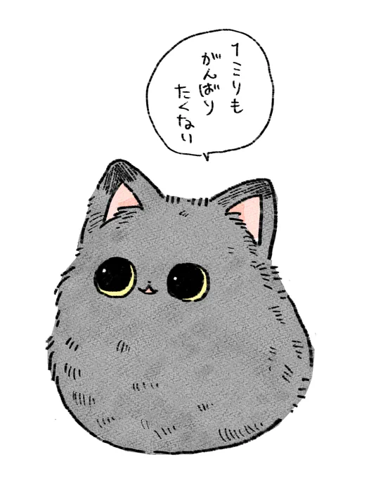 毛玉ちゃんのTシャツ等SUZURIに登録しましたー🐈
頑張りたくない時にどうぞ!

https://t.co/7nAw2NUAnA 