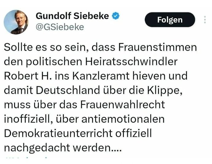 Liebe <a href="/CDU_MS/">CDU Münster</a>, <a href="/CDUNRW_de/">CDU Nordrhein-Westfalen</a>, <a href="/_FriedrichMerz/">Friedrich Merz</a>,

was sagt ihr denn eigentlich mal hierzu? Warum gibt es kein Kommentar zu so einer Aussage?
Ich finde das schon ziemlich widerlich. Ihr nicht?