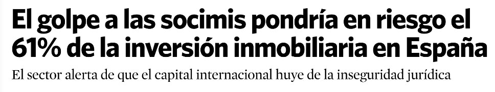Esa es la idea. Que la inversión no sea inmobiliaria.