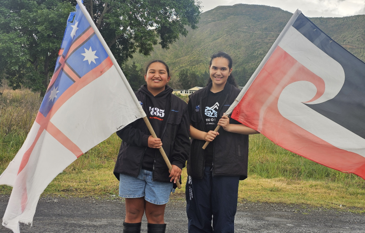 HawkesBayApp's tweet photo. Video: Hīkoi mō te Tiriti arrives in Hawke's Bay. #PIJF https://t.co/9l0X6l1JLR https://t.co/OJ2RMWFnAm