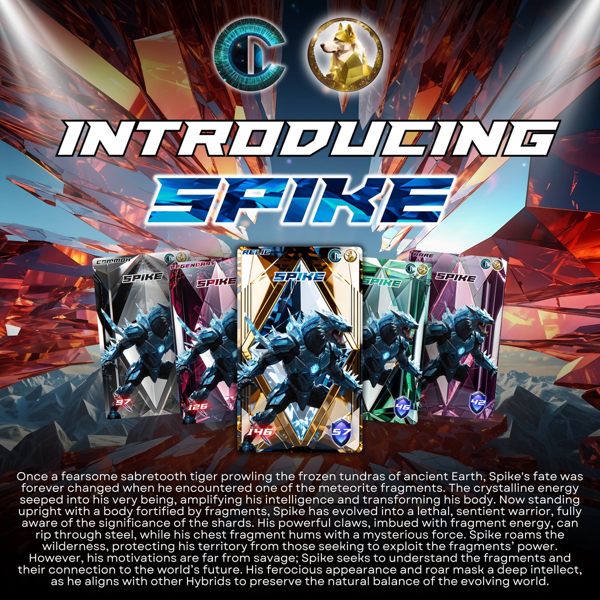 IncryptNFT's tweet image. NFT SHOWCASE #24

Name: Spike 
Faction: Hybrid