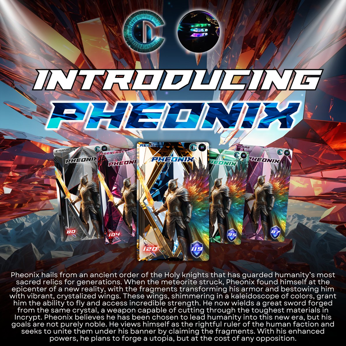 IncryptNFT's tweet image. NFT SHOWCASE #27

Name: Pheonix 
Faction: Human
