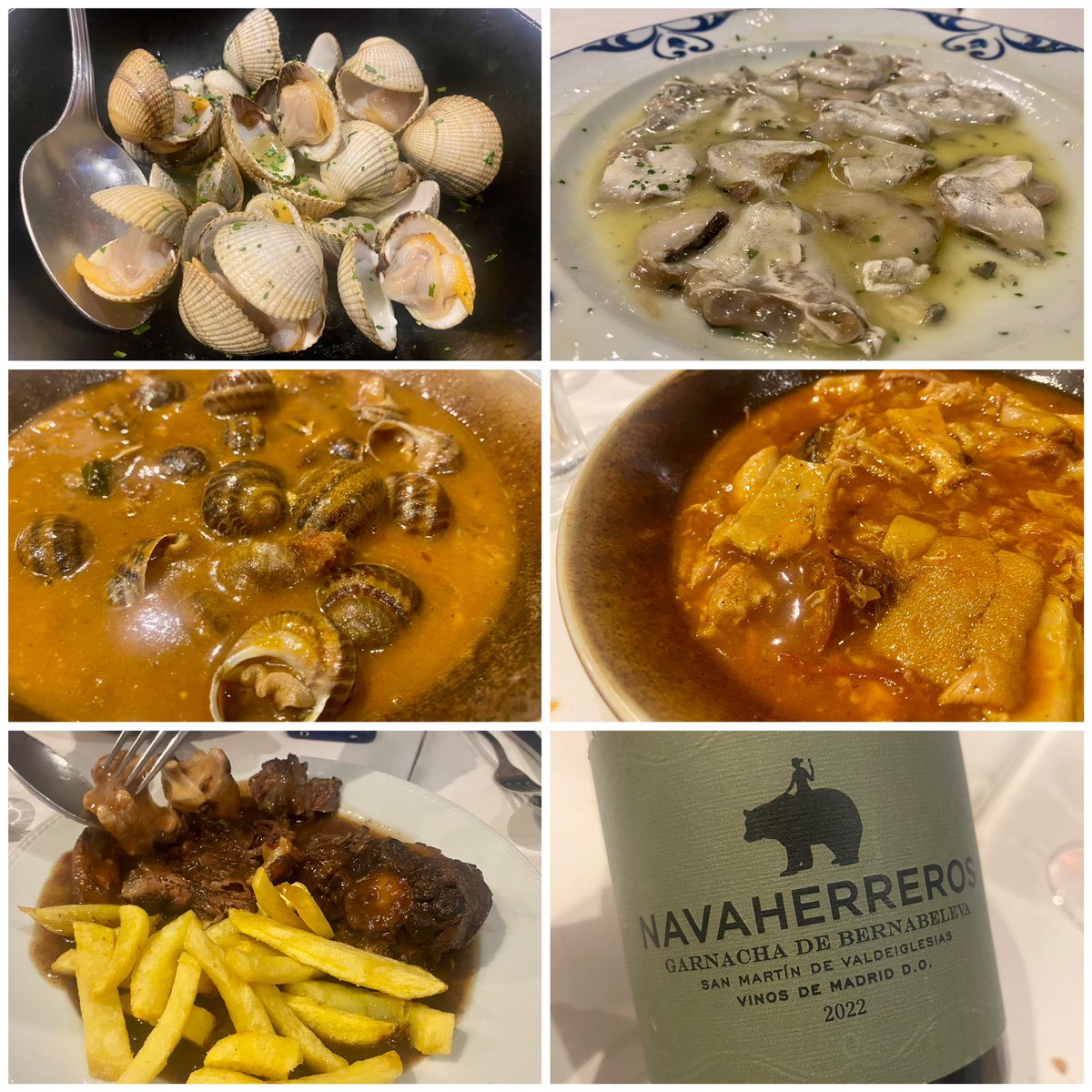 En #ElFogóndeTrifón todo sigue su curso. Una de las tascas ilustradas más representativa de los guisos de siempre: berberechos, caracoles, cocochas, callos y rabo de toro. Difícil decir cuál de todos fue el mejor. Hasta la tarta de queso resultó un éxito, por su sabor y ligereza.