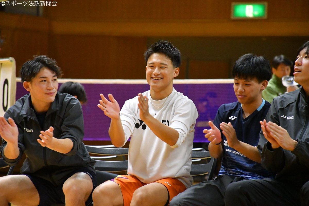 spoho11's tweet photo. 【バドミントン】《全日本学生選手権 団体戦男子 2回戦 対関学大：ALSOKぐんまアリーナ》
▼試合結果
○法大 3－1 関学大
☆悲願の連覇へ、江頭組にとって最後の挑戦は最高の形で幕を開けた！
#法政 #スポホウ #バドミントン #badminton https://t.co/oIdG2TqrVS