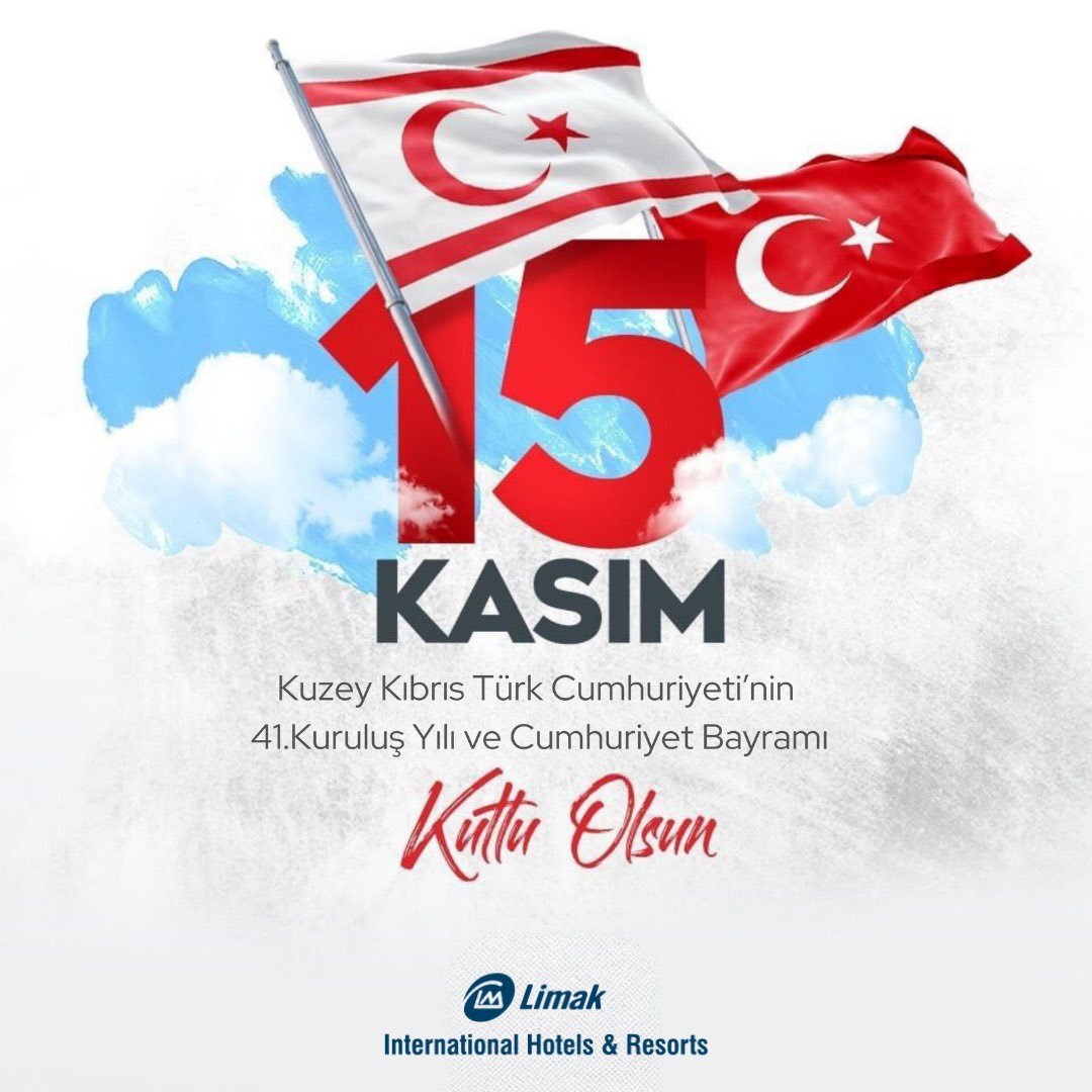 Kuzey Kıbrıs Türk Cumhuriyeti'nin 41. Kuruluş Yılı ve Cumhuriyet Bayramı Kutlu Olsun! 

Happy 41st Anniversary and Republic Day of the Turkish Republic of Northern Cyprus!