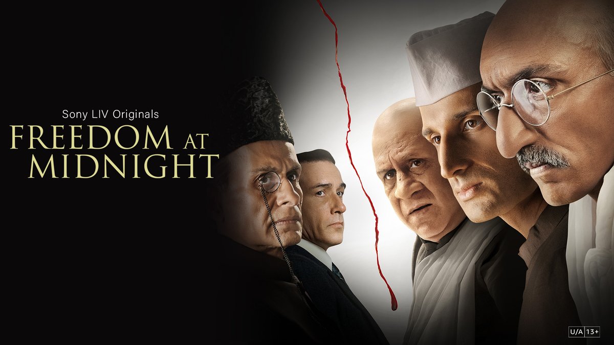 Director <a href="/nikkhiladvani/">Nikkhil Advani</a>'s #FreedomAtMidnight is a delicately woven, layered show on partition politics, striving to be a plea for peace. It sincerely explores the socio-political scenario before 1947 and the stance of key leaders who've shaped our nation. Out on <a href="/SonyLIV/">Sony LIV</a>.