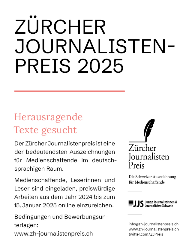 Hannes Britschgi (@hannesbritschgi) on Twitter photo Der Wettbewerb 2025 ist eröffnet. Die Jury mit Christina Neuhaus <a href="/NeuhausC/">@Neuhausc</a> Brigitte Hürlimann <a href="/brh_justizundso/">Brigitte Hürlimann</a> Cedric Fröhlich, Dirk Schütz <a href="/bilanzch/">Dirk Schuetz</a> Doris Kleck <a href="/kledor/">Doris Kleck</a> Paula Scheidt <a href="/Paula_Scheidt/">Paula Scheidt</a> und Simon Jacoby @S_Jacoby wartet auf deine Arbeit: zh-journalistenpreis.ch Der Wettbewerb 2025 ist eröffnet. Die Jury mit Christina Neuhaus <a href="/NeuhausC/">@Neuhausc</a> Brigitte Hürlimann <a href="/brh_justizundso/">Brigitte Hürlimann</a> Cedric Fröhlich, Dirk Schütz <a href="/bilanzch/">Dirk Schuetz</a> Doris Kleck <a href="/kledor/">Doris Kleck</a> Paula Scheidt <a href="/Paula_Scheidt/">Paula Scheidt</a> und Simon Jacoby @S_Jacoby wartet auf deine Arbeit: zh-journalistenpreis.ch