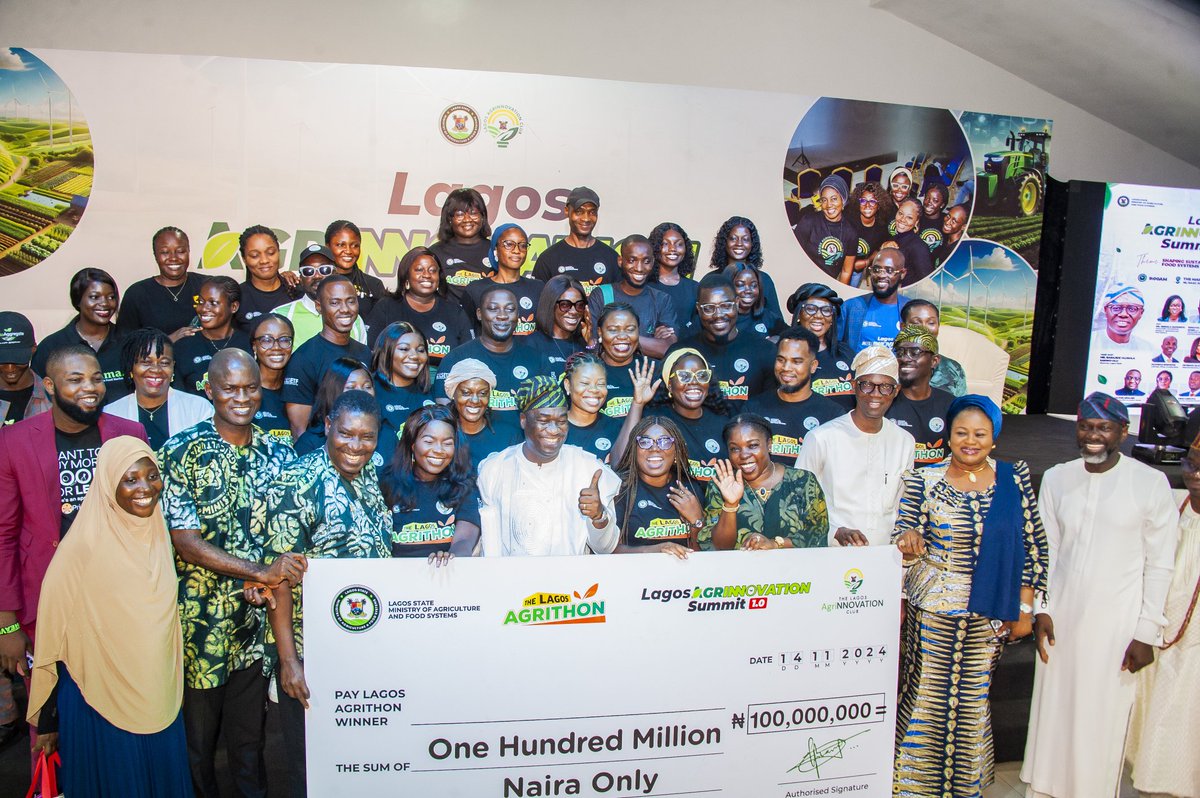 Abi_Olusanya's tweet photo. ...the lagos Agrinnovation Summit 1.0...re-imagining an Ag & food systems driven by Innovation, technology and community. 26 winners of the N100million Agrinnovation fund...a community of young, dynamic entrepreneurs moving as one towards business growth, increased job opportunities, increased economic contribution and participation...for a greater Lagos. 
#Lagosagrinnovationsummit
@jidesanwoolu 
@drobafemihamzat 
@followlasg 
@NigeriaGov
@NGfmafs 
@lagosagric1