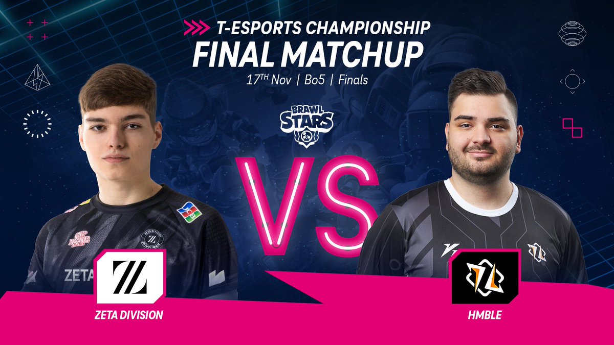 T-esports (@t_esports_ofcl) on Twitter photo Let’s find out whose Brawler will take it all and become the next T-Esports champs! 💪
<a href="/TeamHmble/">Hmble</a>: <a href="/lukiiibs/">HMB Lukii</a>, <a href="/SymantecBS/">HMB Symantec</a>, <a href="/Kapi__bs/">Kapi ツ</a>
vs
<a href="/zetadivision/">ZETA DIVISION</a>: <a href="/BS_MeOw/">FUT MeOw</a>, <a href="/nowy297/">FUT Nowy297</a>, <a href="/GeRo_BS/">GeRo</a>
#TEC24 #BrawlStars #Budapest Let’s find out whose Brawler will take it all and become the next T-Esports champs! 💪
<a href="/TeamHmble/">Hmble</a>: <a href="/lukiiibs/">HMB Lukii</a>, <a href="/SymantecBS/">HMB Symantec</a>, <a href="/Kapi__bs/">Kapi ツ</a>
vs
<a href="/zetadivision/">ZETA DIVISION</a>: <a href="/BS_MeOw/">FUT MeOw</a>, <a href="/nowy297/">FUT Nowy297</a>, <a href="/GeRo_BS/">GeRo</a>
#TEC24 #BrawlStars #Budapest