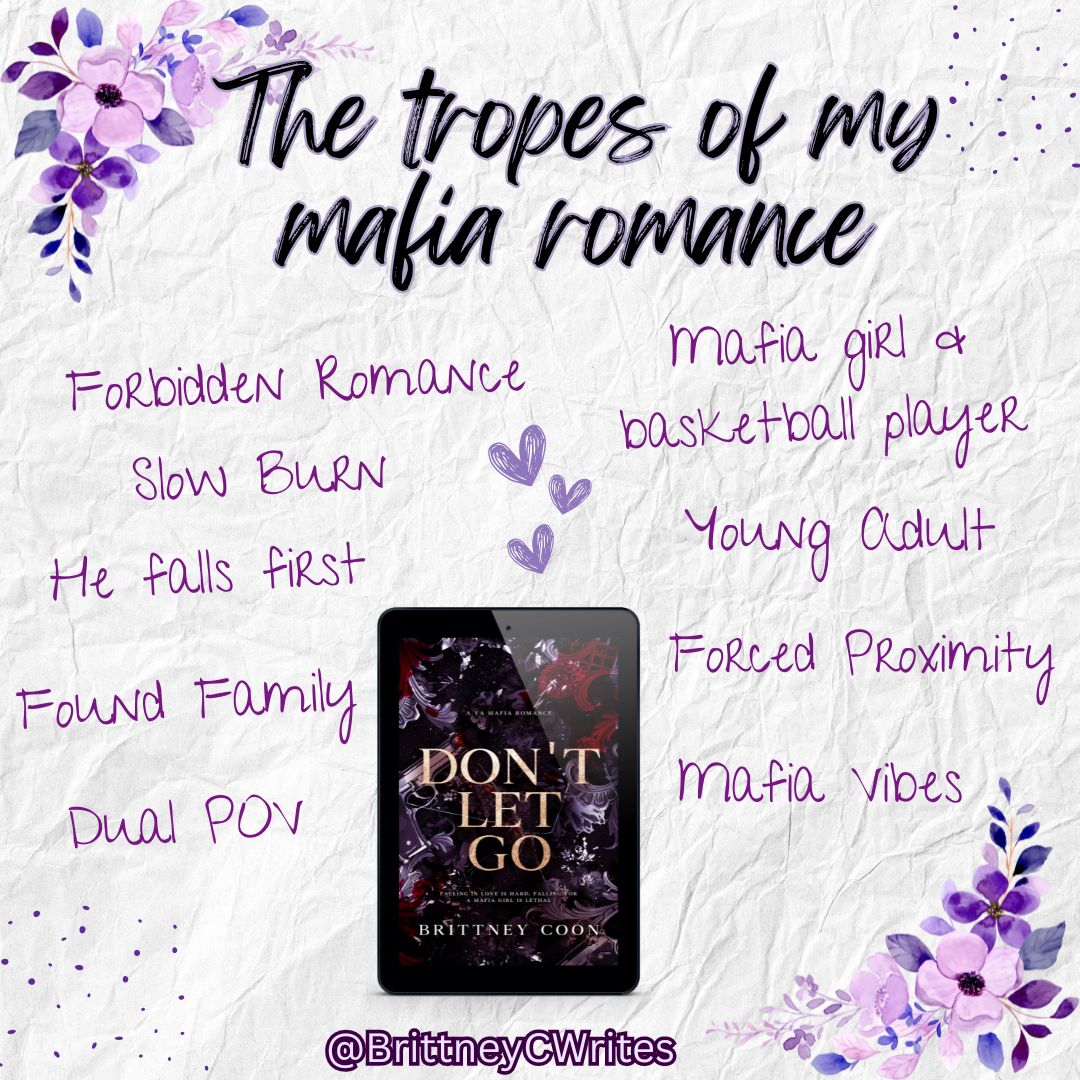 BrittneyCWrites's tweet photo. Don't Let Go is now available! https://t.co/5kP5yH4g8N
Follow if you like:
🖤Slow Burn 🌶️
🖤 He Falls First
🖤Mafia Vibes
🖤Basketball Romance🏀
🖤Found Family
🖤Forced Proximity
#booktok #indieauthors #WritingCommunity #NewReleases #mafiaromance #sportsromance #YARomance https://t.co/iKnSShdStd