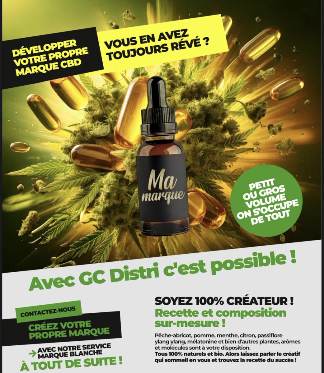 GC_Distri's tweet image. Personnalisez vos huiles avec GC Distribution ! 🌱

Créez vos huiles sur mesure avec GC Distribution ! 🌱
Marque blanche, recettes personnalisées : vous choisissez, nous fabriquons.

#HuilesSurMesure #MarqueBlanche #Innovation #Personnalisation #GCDistribution