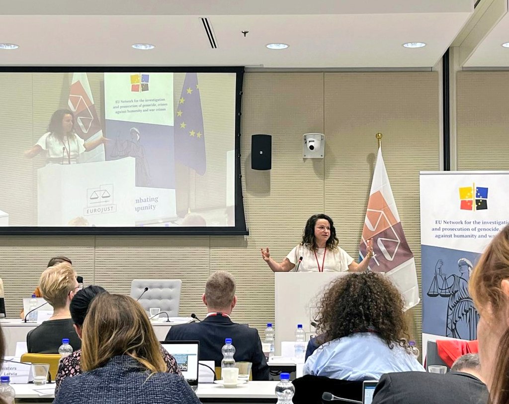 DanyaChaikel's tweet photo. This week, I presented at the @Eurojust #GenocideNetwork mtg on behalf of observer NGOs @hrw @amnesty @REDRESSTrust @Trial @ngos4justice @fidh_en. We asked domestic judicial authorities to show the same commitment & energy to all victims of intl crimes
#CSOengagement #Gaza https://t.co/G2WxE8A30B