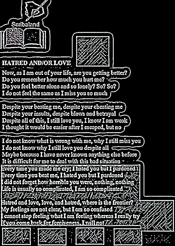 scribaland's tweet photo. #scribaland HATRED AND/OR LOVE
The border is sometimes undefinable! Whenever you beat me or cheated, I hated you, but I pardoned!#scribaland1 #hatred #love #readingcommunities #writerscommunity #writerscommunities #writingcommunity #writingcommunities #text #texts #haiku #lecture https://t.co/TkEorC4QFd