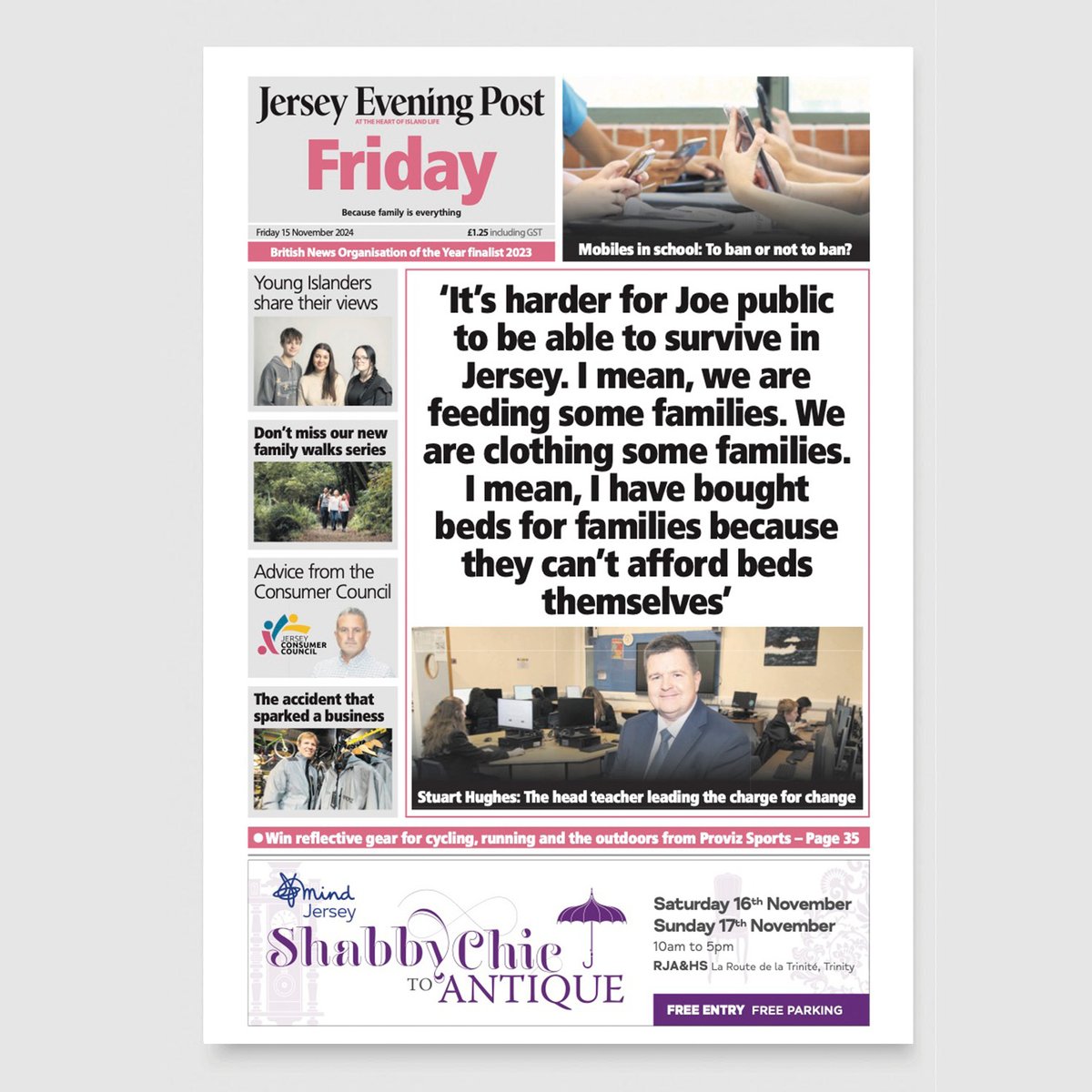 This is the all-new JEP Friday edition with an emphasis on celebrating Jersey as a great family Island - while also highlighting the struggle, inequality and challenges many of you face and looking for solutions.

Subscribe for more: brnw.ch/21wOEOP