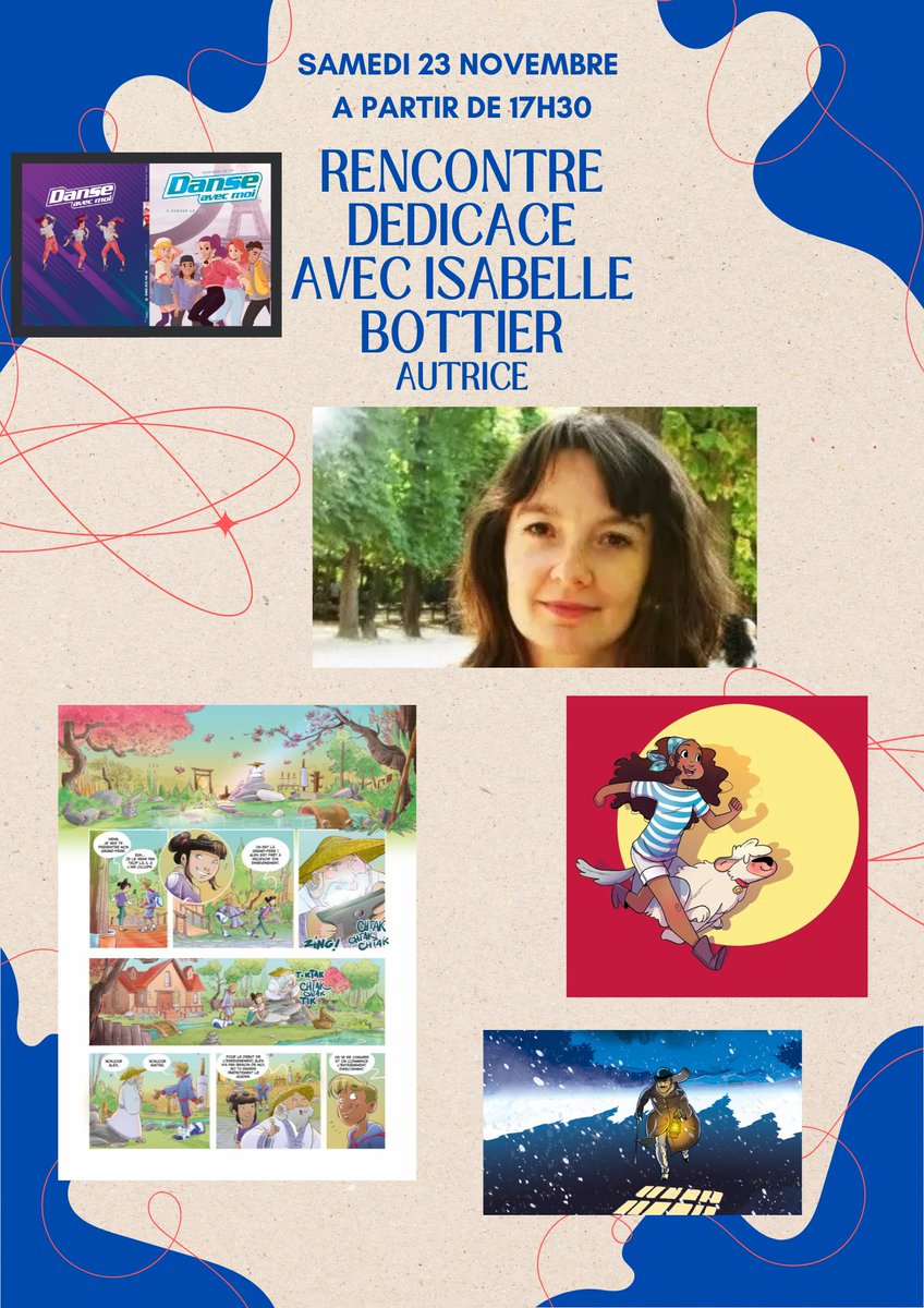 IsabelleBottier's tweet photo. J'aurai le plaisir d'être en dédicace le 23 novembre à la librairie "L'instant lire" de #Champignysurmarne 
Je vous y attends dès 17h30☺️ https://t.co/LizJJ0bGGd