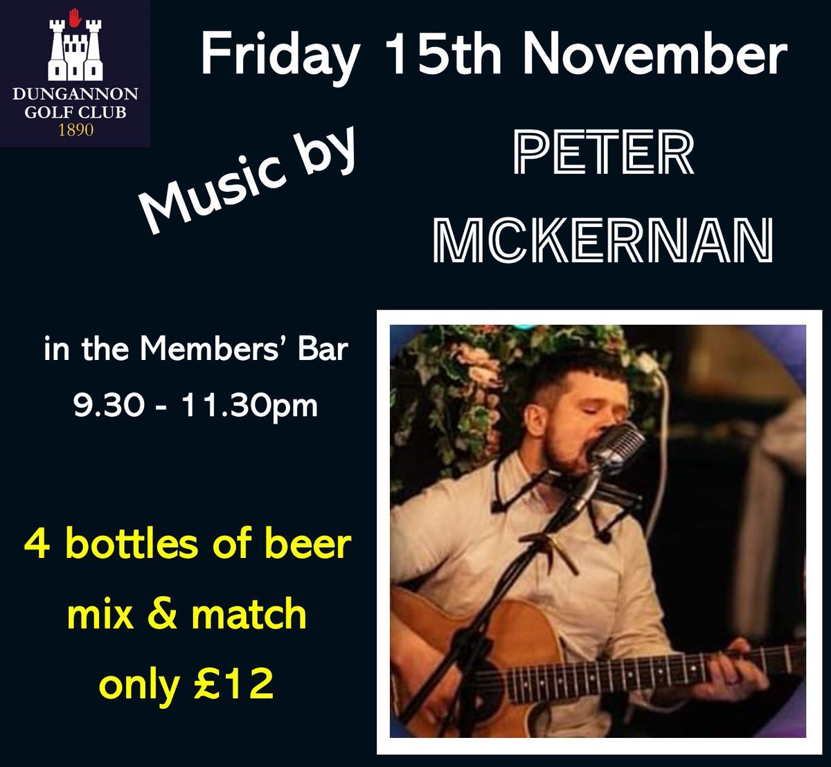 Live music tonight! Special offer in the bar!

Why not make a night of it and treat yourself to a meal in The Claret Jug Restaurant beforehand! Phone 028 8772 9995 to book your table.