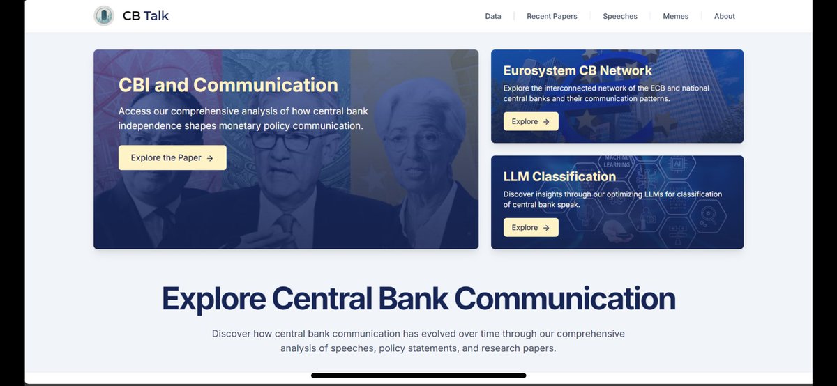 Lauren Leek (@leek_lauren) on Twitter photo It’s live! The past few days <a href="/simeonbischl/">simeon bischl</a> and I have had some intense coding sessions and we are happy to share the result: centralbanktalk.eu this website includes various tools to explore central bank communication. (1/ It’s live! The past few days <a href="/simeonbischl/">simeon bischl</a> and I have had some intense coding sessions and we are happy to share the result: centralbanktalk.eu this website includes various tools to explore central bank communication. (1/