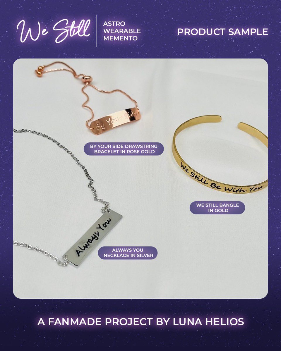 lunaandhelios's tweet photo. 💫BATCH 4 OPEN💫

We Still: #ASTRO Wearable Memento
A fanmade project by @lunaandhelios
#merchbyods

📅 November 15~30, 2024
🔗 https://t.co/WsHTVGvdoA
📍 INA based, ship to WW (DM for GO)

#아스트로 #아로하 #wtsastro #ตลาดนัดastro /lapakarc/ //rohawts 아스트로 양도 https://t.co/NYML44Rxd6