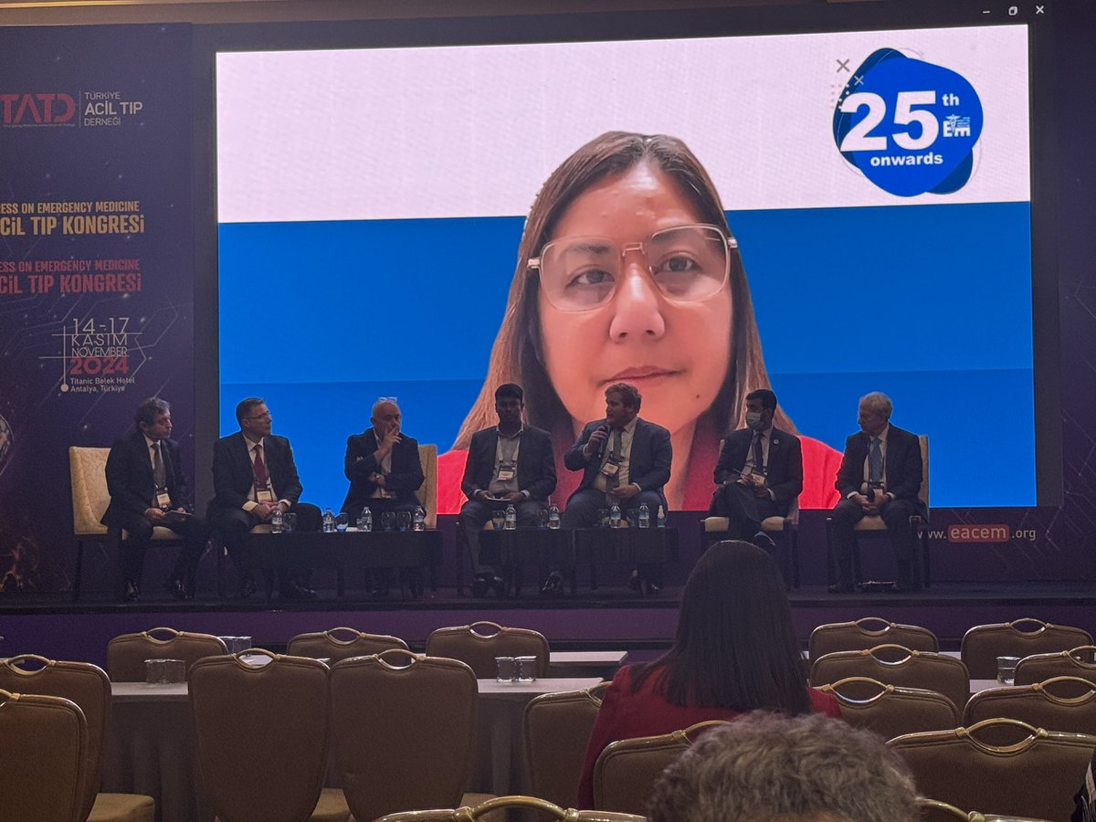 “Association Perspectives, Global Stories, Different Experiences, Educational Models and the Future of Emergency Medicine” by <a href="/TrTATD/">Türkiye Acil Tıp Derneği - TATD (EMAT)</a> <a href="/emresidents/">emresidents</a> @IFEM2 @EuropSocEM <a href="/ACEP_IEM/">ACEP International</a> in #EACEM2024