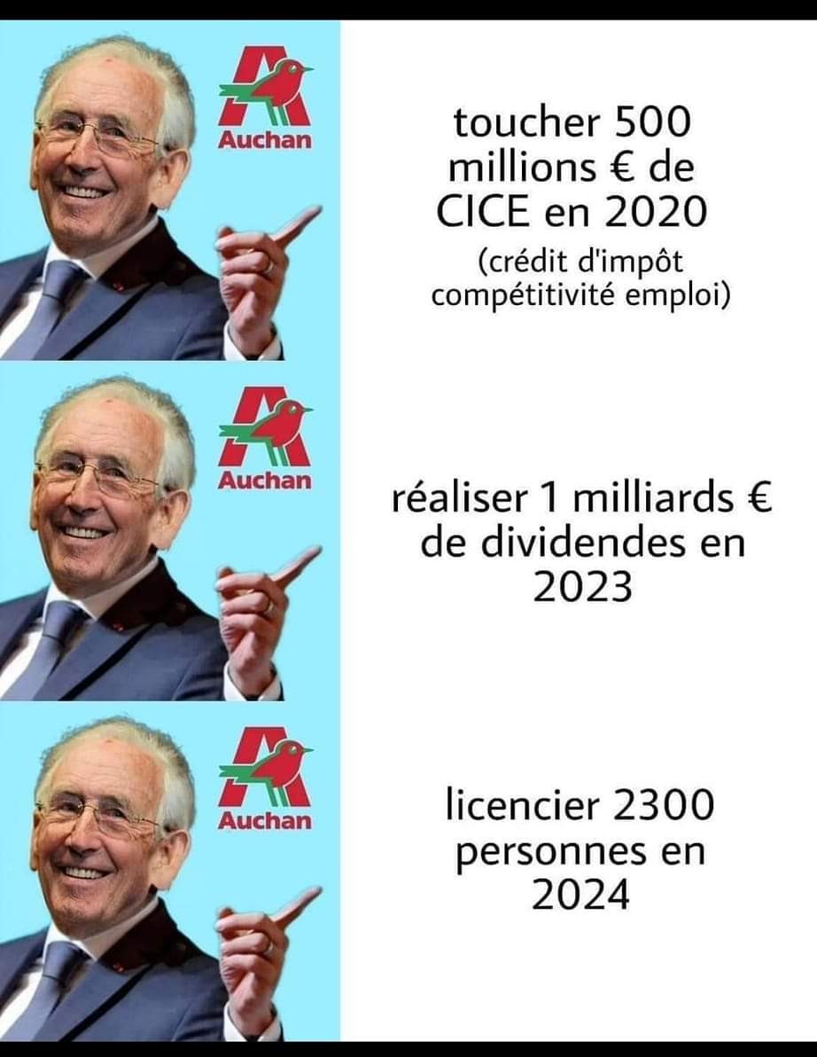CgtFapt42's tweet photo. 🔴Que c'est beau le capitalisme financé par l'état et la Macronie👍🏻👍🏻🤬

#CGT https://t.co/MCQ506yynn